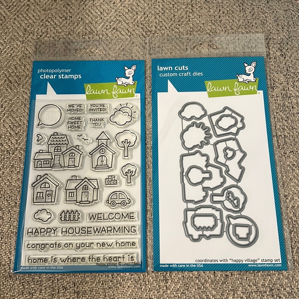 Die cut and stamp set